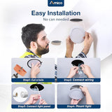 6 Pack 6 Inch Ultra Thin LED Recessed Lights 5CCT Dimmable Canless Downlights