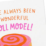 Hallmark Good Mail Funny Mother's Day Card (Cinnamon Roll Model) for Appreciation, Father's Day, Birthdays