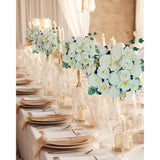 Premium Champagne Silk Artificial Flower Bouquets, Tan Nude Fake Flowers Decoration, Cream Faux Floral Arrangements For Wedding Bridal Bouquets, Home Decor, Baby Shower, Table Centerpieces