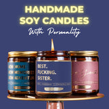 Best Sister Birthday Gifts From Sisters Or Brothers - Funny Birthday Candle For Women - Unique Present Idea For Her From Brother For Big Sis For Christmas, Mother'S Day - Lavender Vanilla Candle, 9Oz