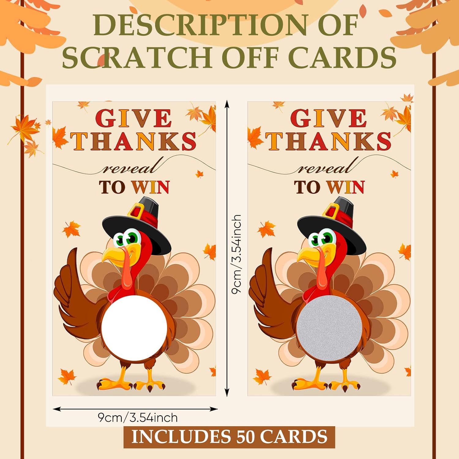 50 Pcs Thanksgiving Party Games Turkey Scratch Off Cards With Matching Scratch Stickers Fall Diy Scratch Tickets For Family Adults Fun Dinner Activities