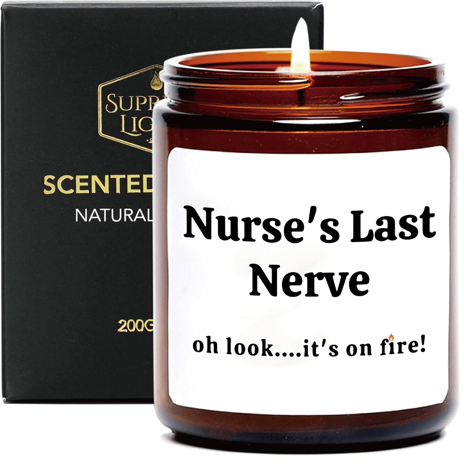 Nurse Gifts For Women & Men, Christmas Thank You Gifts For Nurses, Nurse Graduation Gift, Nurse Last Nerve Candle