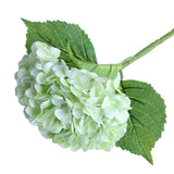 Green Hydrangea Artificial Flowers - High-End 22.5Cm Oversized Heads (4Pcs) | Real-Touch Design | Perfect For Christmas, Weddings, Home Decor, Parties & Outdoor Use (Light Green)