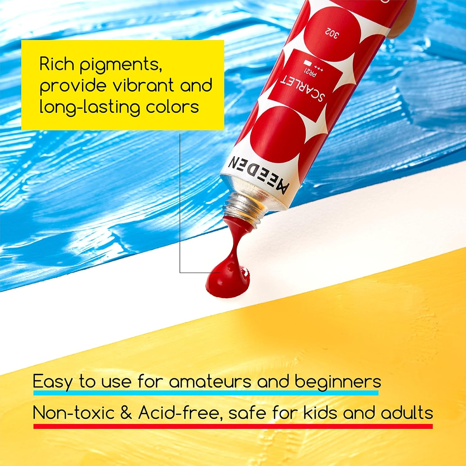 Gouache Paint Tube Set - 48 X 12Ml (0.4 Oz) Colors Art Paint Supplies For Artists Students Beginners - Rich Pigment Art Paints For Canvas Painting