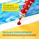 Gouache Paint Tube Set - 48 X 12Ml (0.4 Oz) Colors Art Paint Supplies For Artists Students Beginners - Rich Pigment Art Paints For Canvas Painting