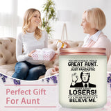 Aunt Gifts From Niece Nephew - Christmas Mothers Day Gift For Aunt - Lavender Scented Candle