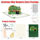 St Patricks Day Cards,St Patricks Day Cards With Envelopes,St Patrick'S Day Cards,Lucky Clovers 3D Greeting Card,Happy St. Patrick’S Day Card For Kids, Good Luck, Get Well
