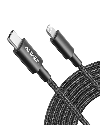 Apple MFi Certified USB C to Lightning Cable 10FT Fast Charging Cord for iPhone 14 13 12 11 iPad Black