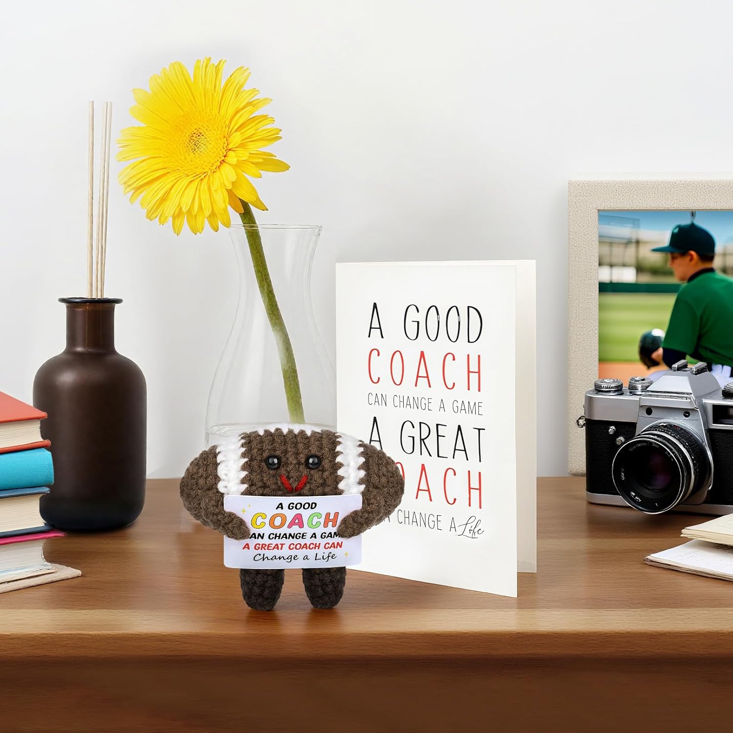 Football Coach Gifts - 5Pcs Cheer Coach Thank You Appreciation Gifts For Men Women Football Coaches Retirement Birthday Gifts