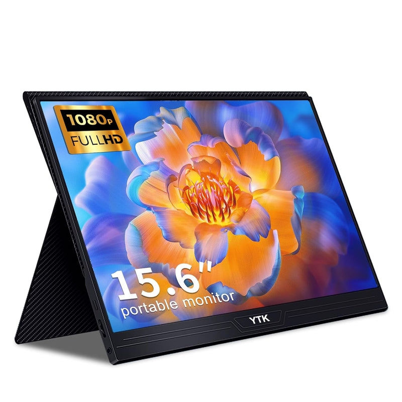 Portable Monitor,Portable Display,15.6 Inch 1920 * 1080 Second Screen Portable