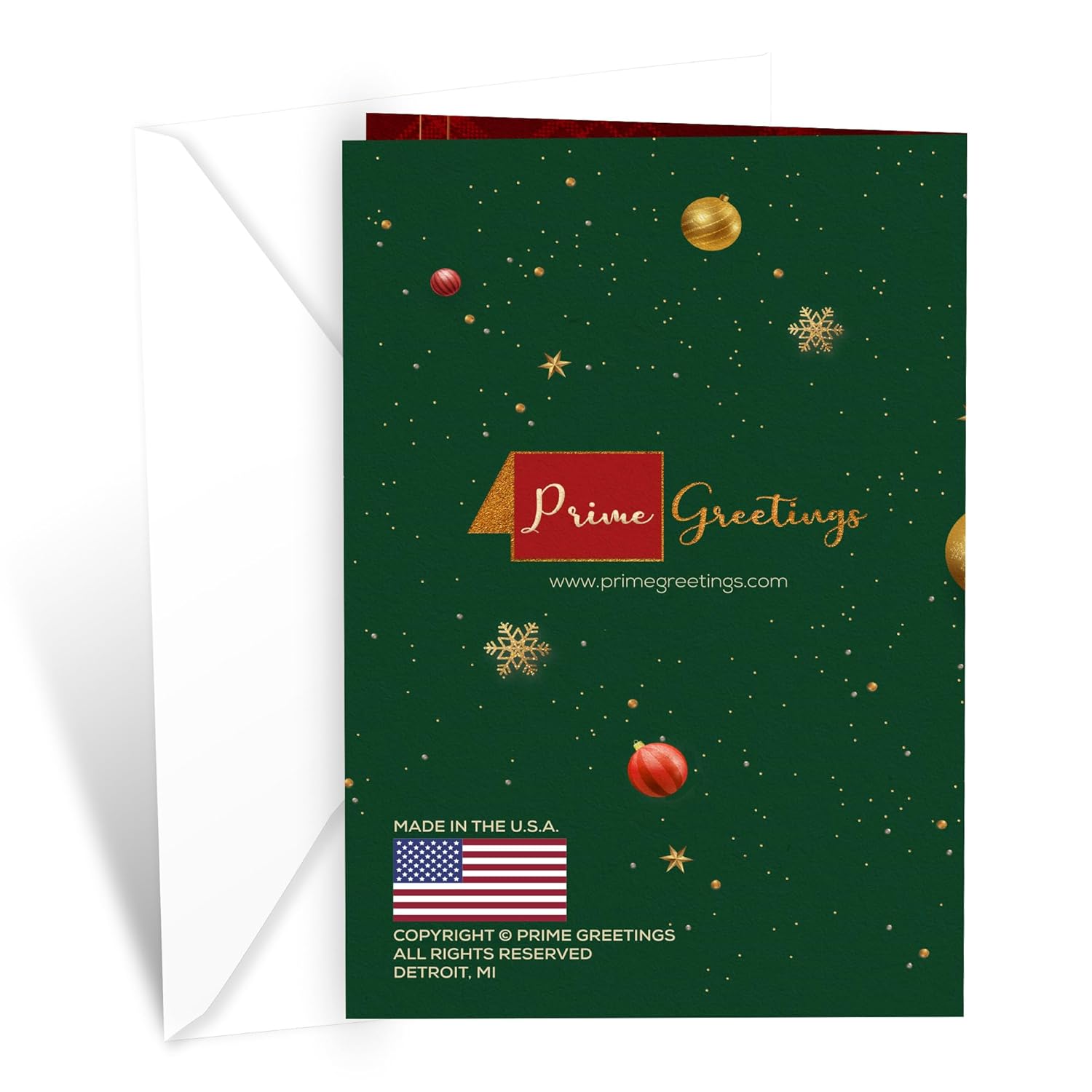 Grandson Christmas Card, Made In America, Thick Card Stock With Premium Envelope Packaged In A Reusable Presentation Mailer, Eco-Friendly, 5In X 7.75In