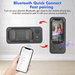 Waterproof Shower Phone Holder with Bluetooth Speaker, 480° Rotating Mount