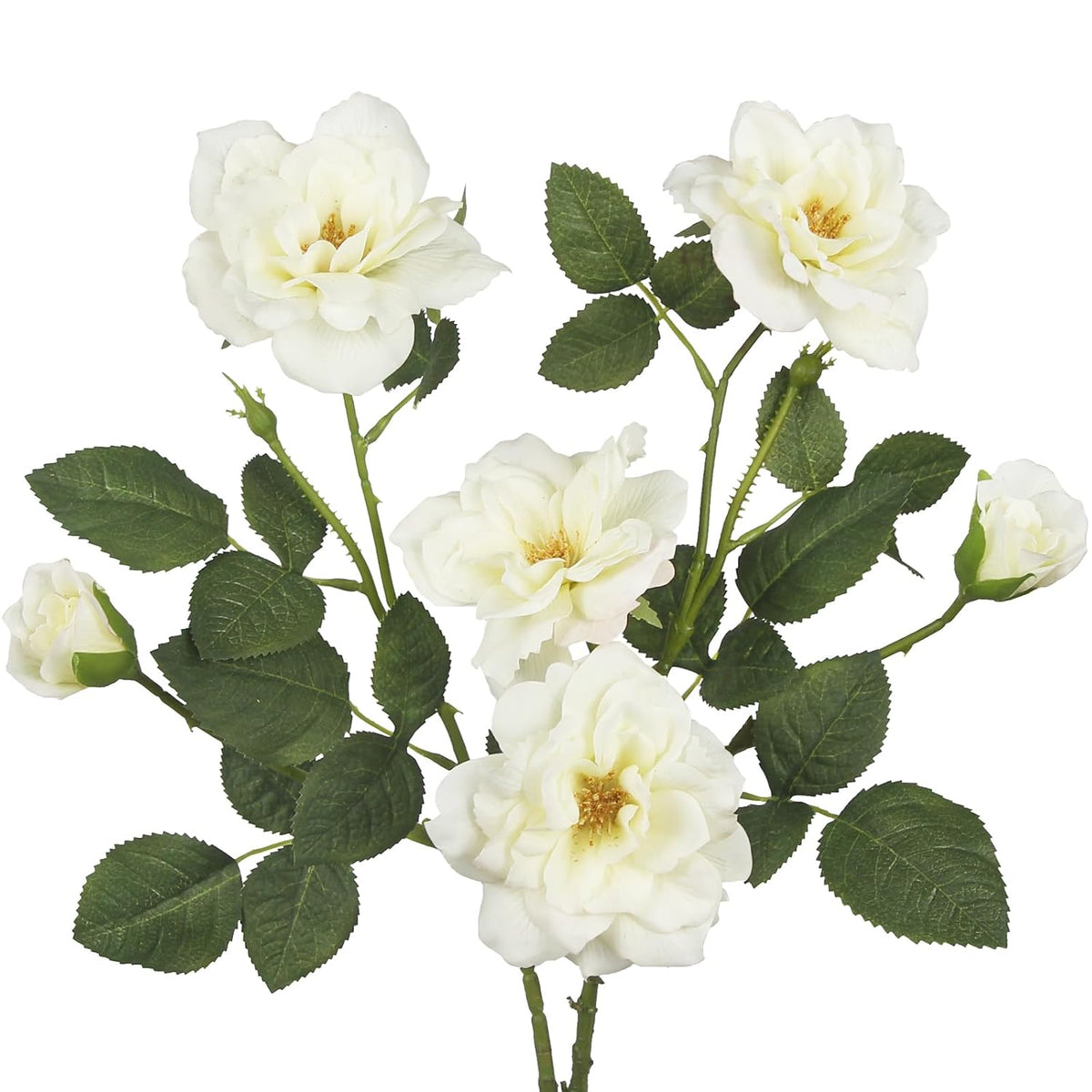 2 Pcs White Roses Artificial Flowers Bulk Fake Rose Flowers Realistic With Long Stems Silk Flower Arrangement Faux Roses Bouquet For Home Wedding Table Centerpieces Vase Fillers Party Decor