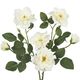 2 Pcs White Roses Artificial Flowers Bulk Fake Rose Flowers Realistic With Long Stems Silk Flower Arrangement Faux Roses Bouquet For Home Wedding Table Centerpieces Vase Fillers Party Decor