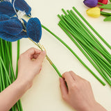 50Pcs 11.8Inch Artificial Flower Stem Covers Lime Green Flower Branch Sleeve For Flower Bundling Wedding Centerpiece Bouquet Diy Kit Floral Arrangement
