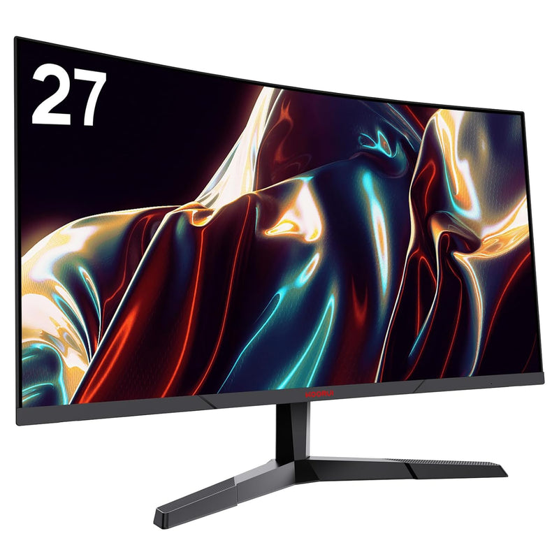 27 Inch Computer Monitor, Qhd 2560P Gaming Monitor 144Hz(1Ms, 1800R Curved Va