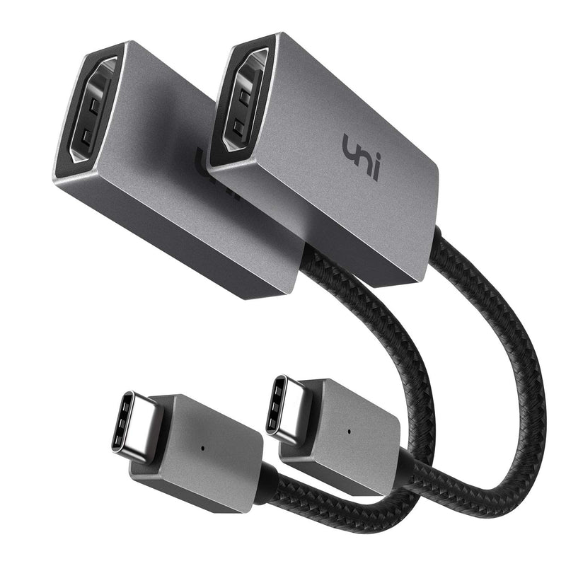 uni USB-C to HDMI Adapter 4K (2-Pack), Aluminum USB Type C (Thunderbolt 3 Comp