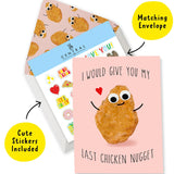 Pop Up Cards For Husband Wife - My Last Chicken Nugget - 3D Birthday Cards For Girls And Boys - Valentine Popup Card For Boyfriend Girlfriend - Gifts For Him Her