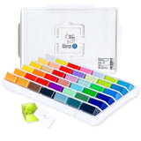 Gouache Paint Set 42 Colors In Cups With Lids (Each 50Ml/1.7Oz)|Intense Pigments, Refillable, Pro-Quality