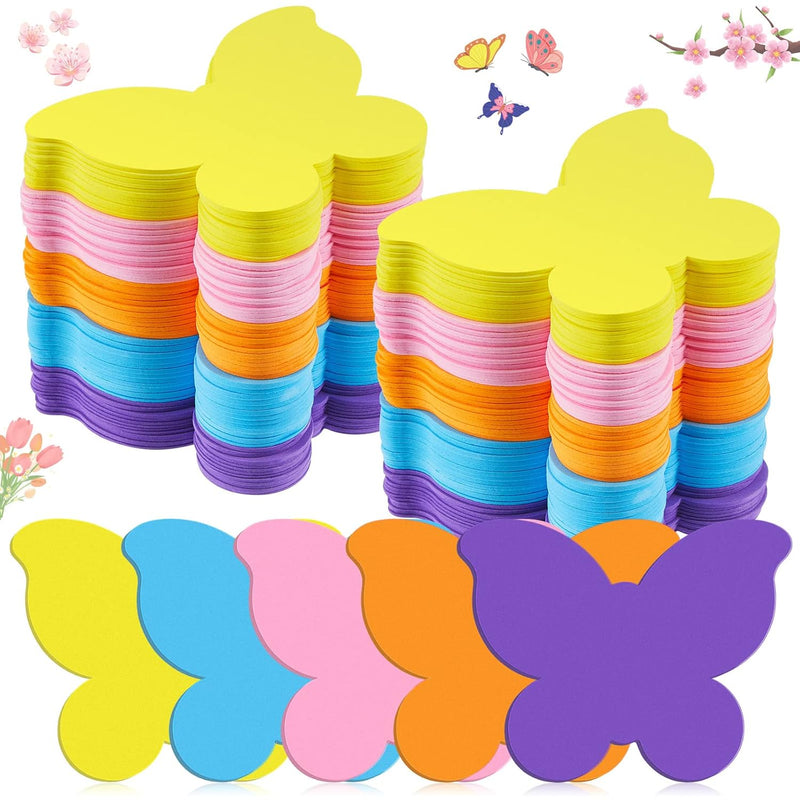 60 Pcs Butterfly Diy Craft Set Foam Butterfly Shapes Cutouts Crafts Set Classr