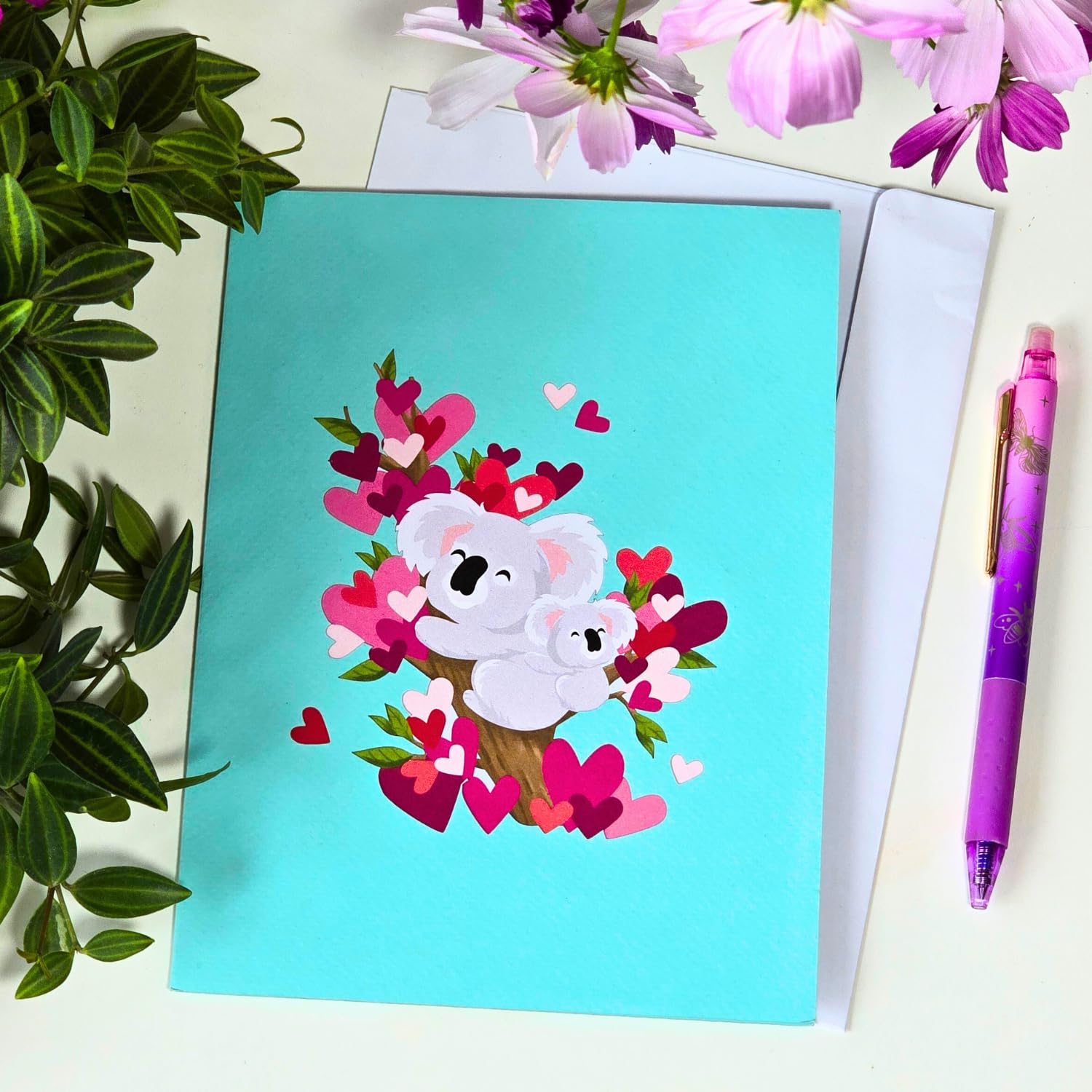 - Mom Birthday Card, 6X8 In Koalamom Pop Up Birthday Card For Mom, Daughter, 3D Popup Greeting Cards Includes Envelope And Message Note