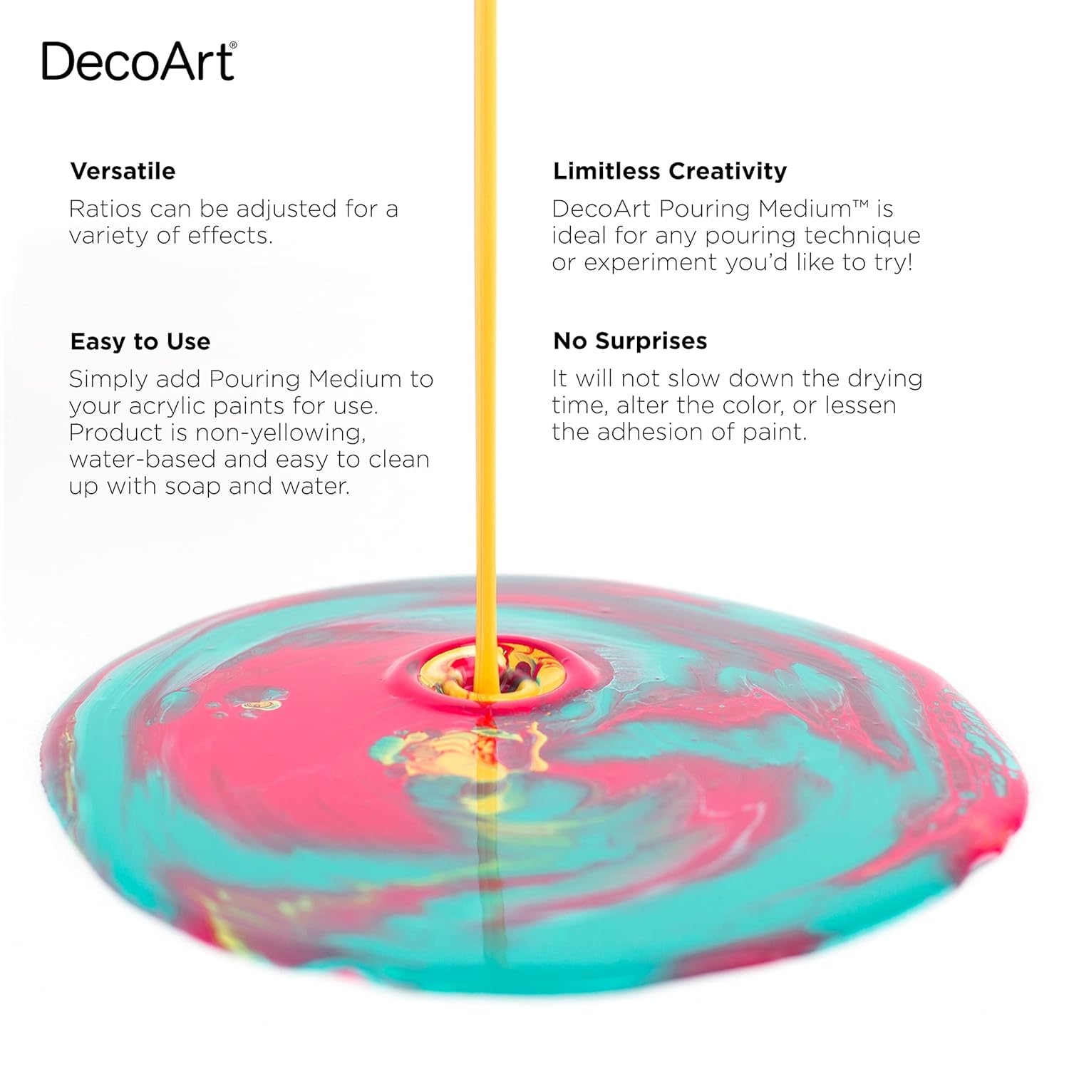 DecoArt Pouring Medium 16 Fl Oz (Pack of 1)