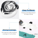 White Acrylic Paint Large Bottle (69Oz /2040Ml) Rich Pigment White Paint For Multi Surface Canvas Wood Ceramic Leather Fabric Rock Craft, Non Toxic For Kid & Adult, With Pump & Sealing Cap