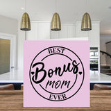 Step Mom Birthday Card - Best Bonus Mom Ever - Funny Novelty Happy Birthday Mother'S Day Card From Daughter Son, 5.7 X 5.7 Inch Bday Greeting Cards For Mommy Mama