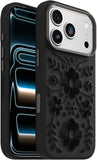 iPhone 18 Pro and iPhone 17 Pro Symmetry Series Cactus Leather Case Black Protective Cover