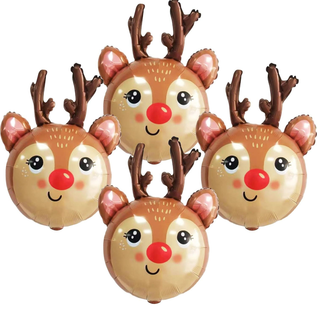 Deer Balloon Christmas Balloons Decorations Reindeer Foil Balloons For Deer Themed Hunting Party Birthday Party Supplies 4 Pcs