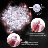 100Pcs Led Balloon Lights, Cool White Mini Round Balls Lights,Waterproof Tiny Party Lamps For Balloon Paper Lantern East