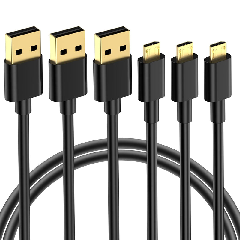 Micro Usb Cable 5Ft(3 Pack), Usb A To Micro Usb Fast Charging Cable For Androi