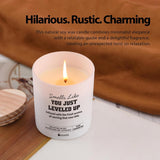 Smells Like You Just Leveled Up Congratulations Gifts On New Job Promotion Gifts For Coworkers Friends Scented Candle Home Office Jar Candle Sage Floral Lavender Scent Soy Wax 9.5 Oz