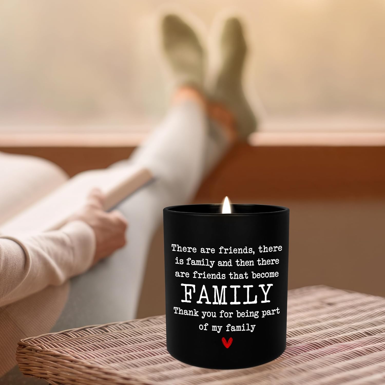 Christmas Friend Gifts For Women - Long Lasting Vanilla Lavender Candle 10 Oz - Friendship Birthday Gifts For Women Men Bff Bestie Coworkers Friends Female, Scented Candles For Women Men