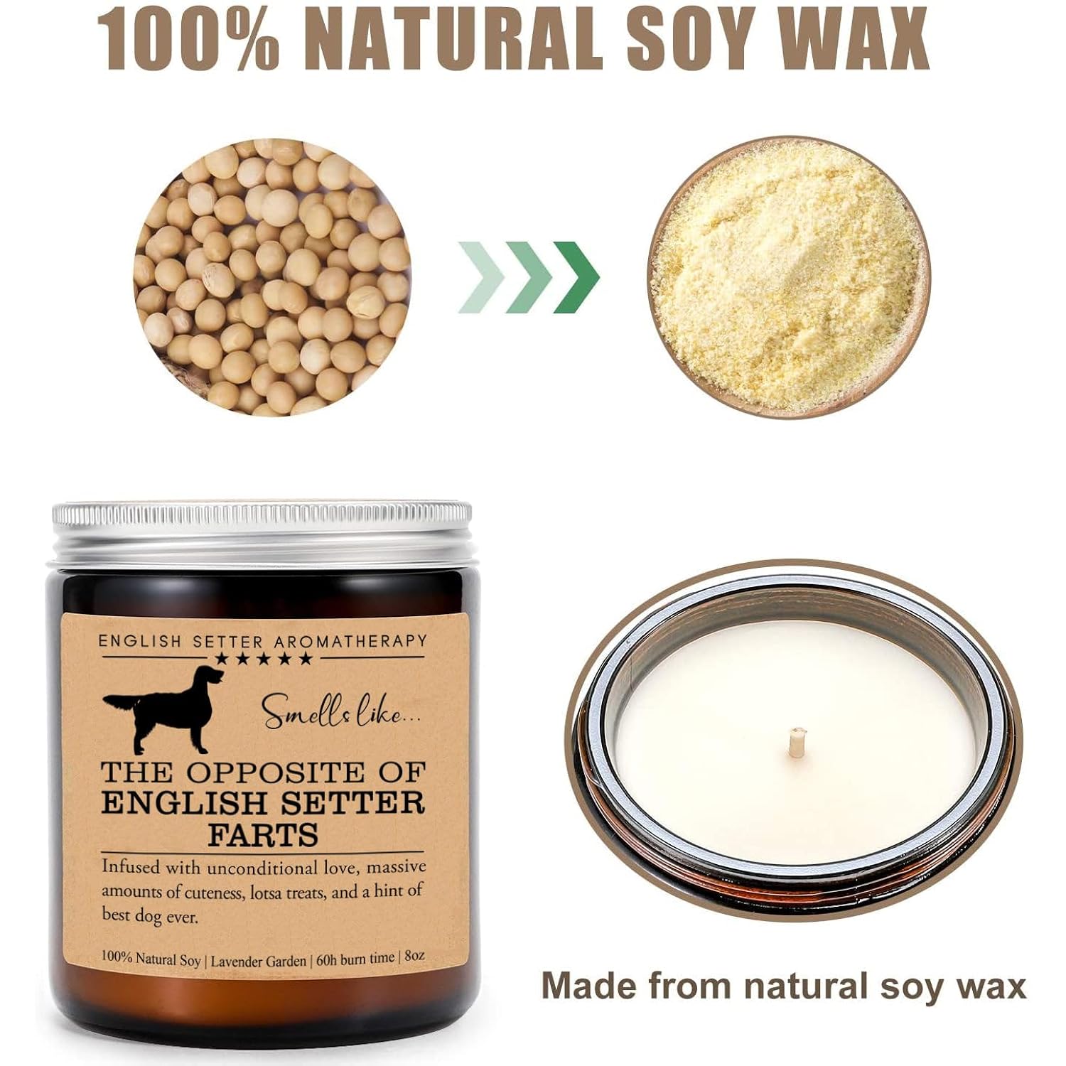 English Setter Candle, English Setter Funny Dog Gift, English Setter Mom, English Setter Dog Candle, Birthday Gift, English Setter Owner Gift, Dog Lovers Gift, English Setter Parents Day Gift