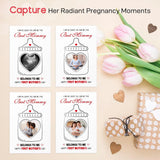 First Mothers Day Card - 5.5X8 Happy 1St Mother'S Day Gift Card For Mom To Be With Photo Frame From The Bump Baby Pregnancy Gift With Envelope For Expecting Mom