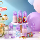 30 Pcs Baby Shower Favors Party Bottle Chug Game Mini Bottles Gift Sets For Gender Reveal Birthday Party Supplies Gift (Purple)