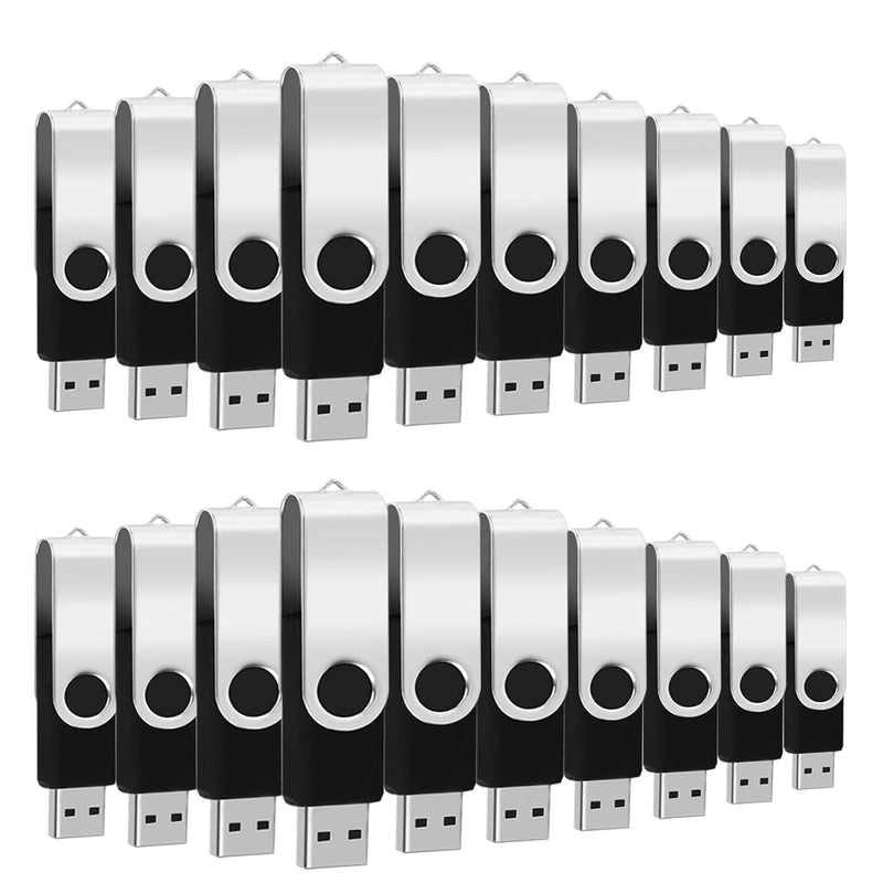 20Pcs 2Gb Usb Bulk Flash Drives 2Gb Flash Drives Bulk Thumb Drive Pack Swivel