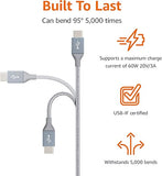 10FT 60W USB C to USB C Fast Charging Cable for iPhone 16 15 Samsung Galaxy iPad MacBook
