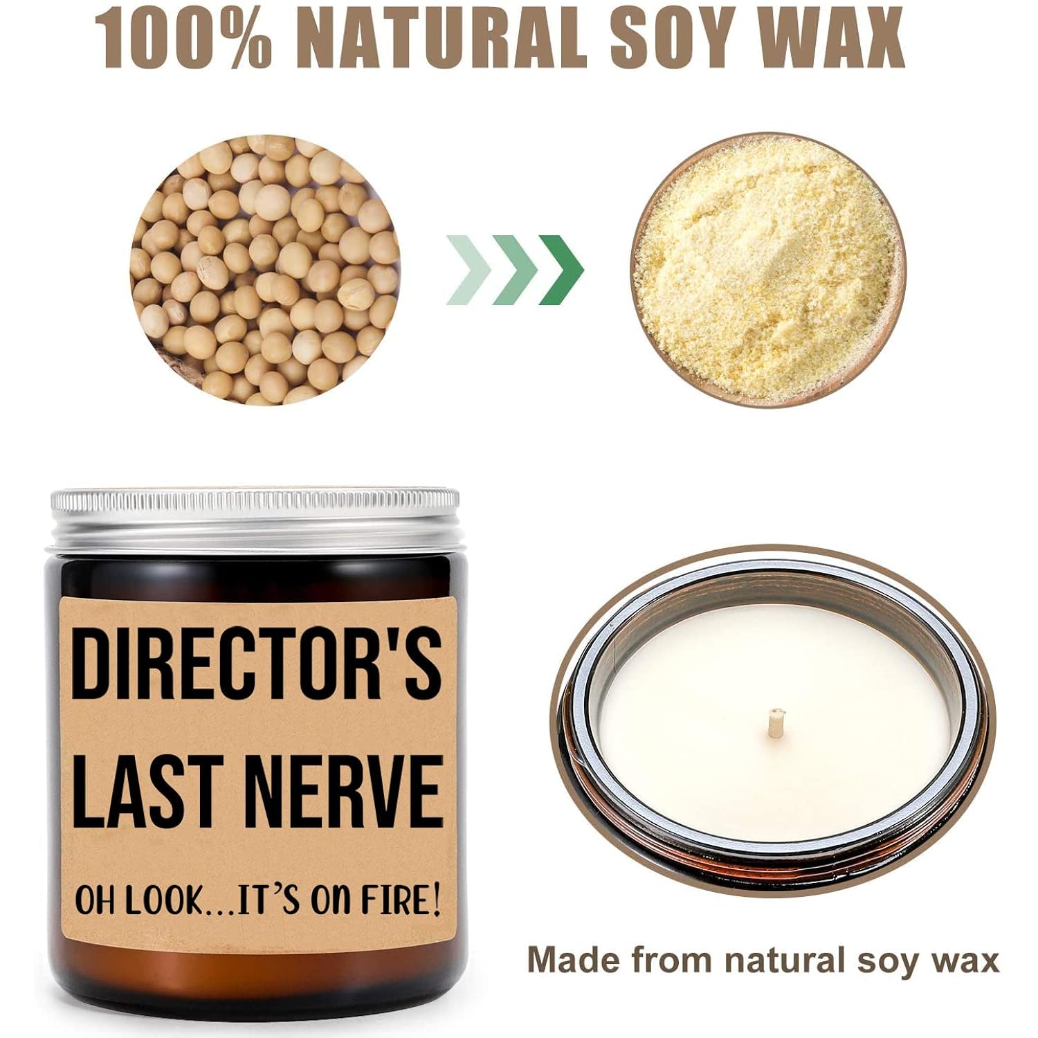 Director'S Last Nerve Candle - Personalized Gift For Director - Funny Gift For Director - Director Gifts - Birthday Gift For Director