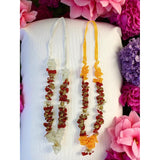Small Artificial Pooja Mala For God Idol – Reusable Flower Garland, Indian Temple Decor, Accessories For Photo Frame Saawan Pooja Shringar Krishna Janmashtami Accessories (6 Inches) – Set Of 4