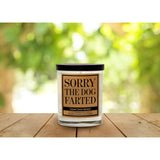 Funny Dog Candle - “Sorry The Dog Farted” Soy Candle | Pet Odor Eliminator Gift | Orange Mango Goji Berry Scented| Hand-Poured Usa Made, Pet Owner Gift, Housewarming, Gag