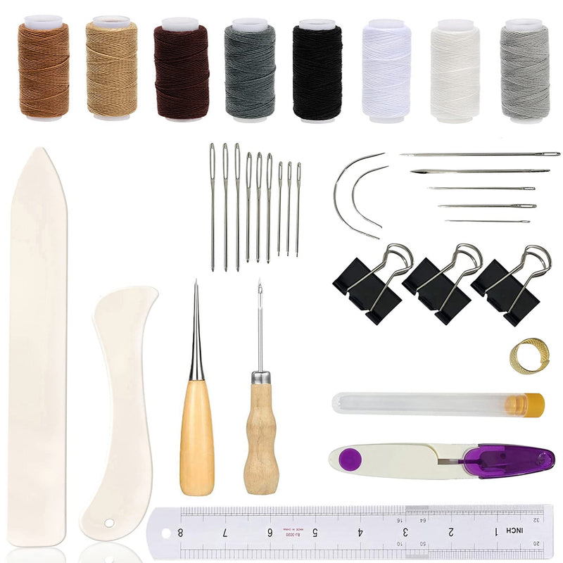 35 Pieces Bookbinding Kit Starter Tools Set For Diy Bookbinding Crafts And Sew