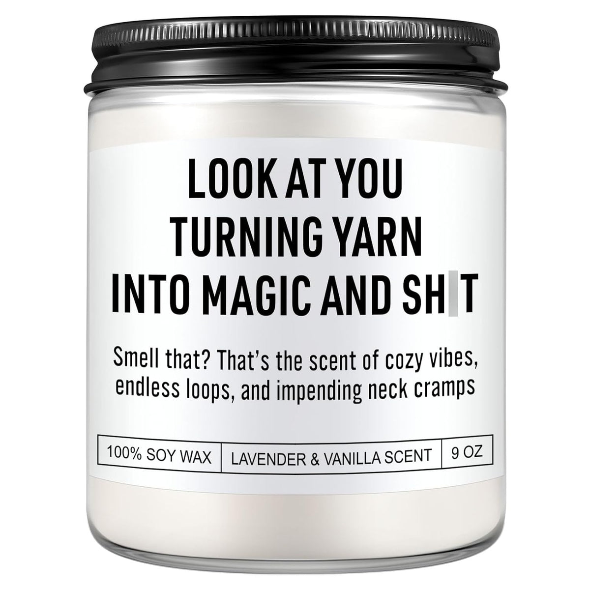 Funny Crocheting Candle, Knitting Gifts For Women, Men, Crochet Gifts For Crocheters, Knitters, Crafters, Yarn Lovers, Knitting Accessories, Birthday, Christmas Presents For People Who Knit