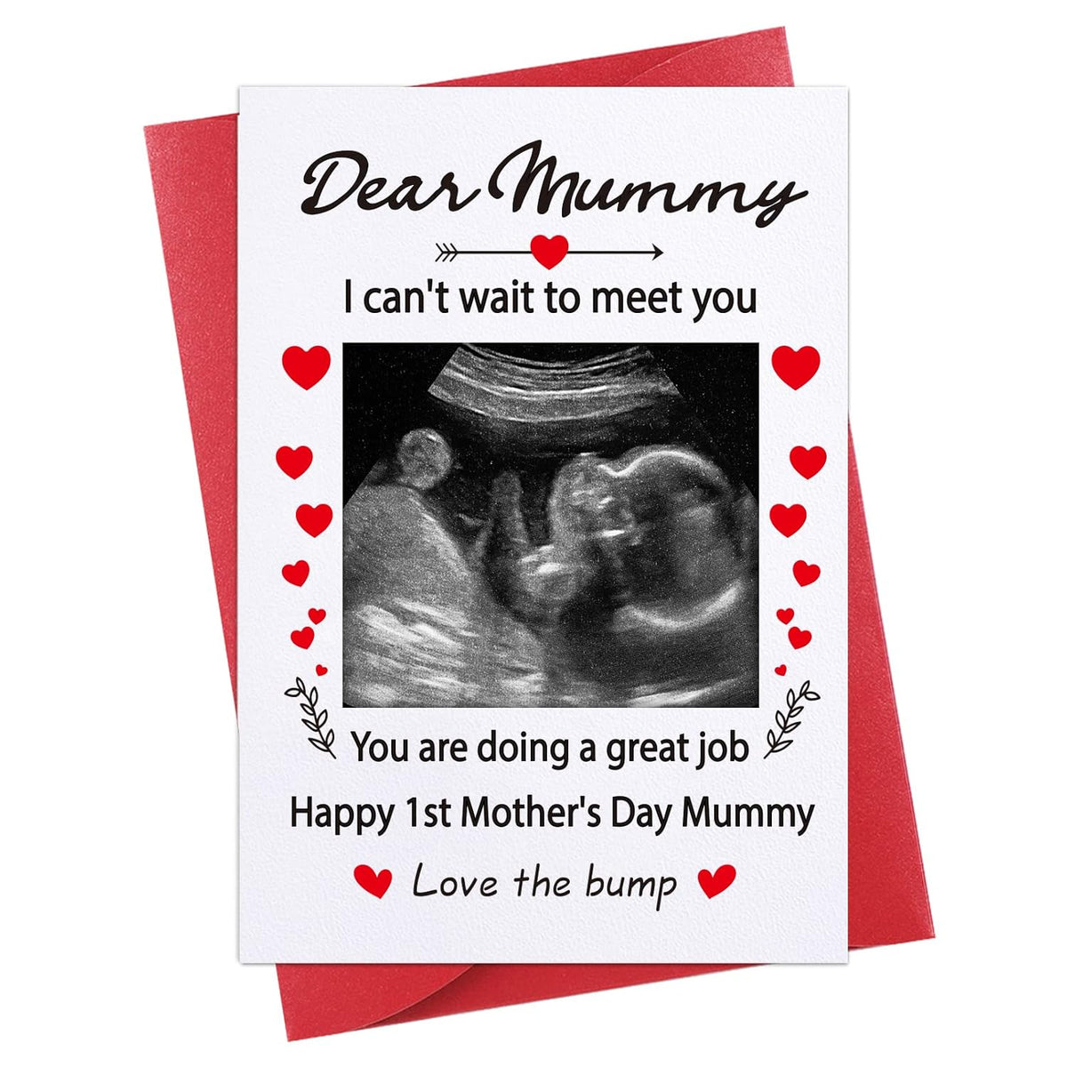 Funny First Mothers Day Card For Mom 4"X6" Happy 1St Mother'S Day Card With Photo Insert Mom To Be Mothers Day Gifts Cards For First Time Mom Pregnant Mom Mother To Be New Mom Mommy