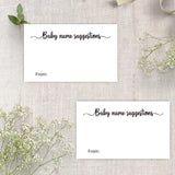 50 Baby Name Suggestion Cards For Baby Shower Games, Baby Showers Gender Reveal Game Cards, Baby Name Cards, Baby Shower Party Decor (3.5" X 2")