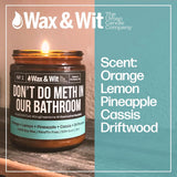 Funny Soy Candle Gift For Women - Humorous, Aromatherapy Soy Wax Candle, Ideal For Housewarming, Coworker, Birthday – Pineapple, Cassis, Driftwood - 9Oz