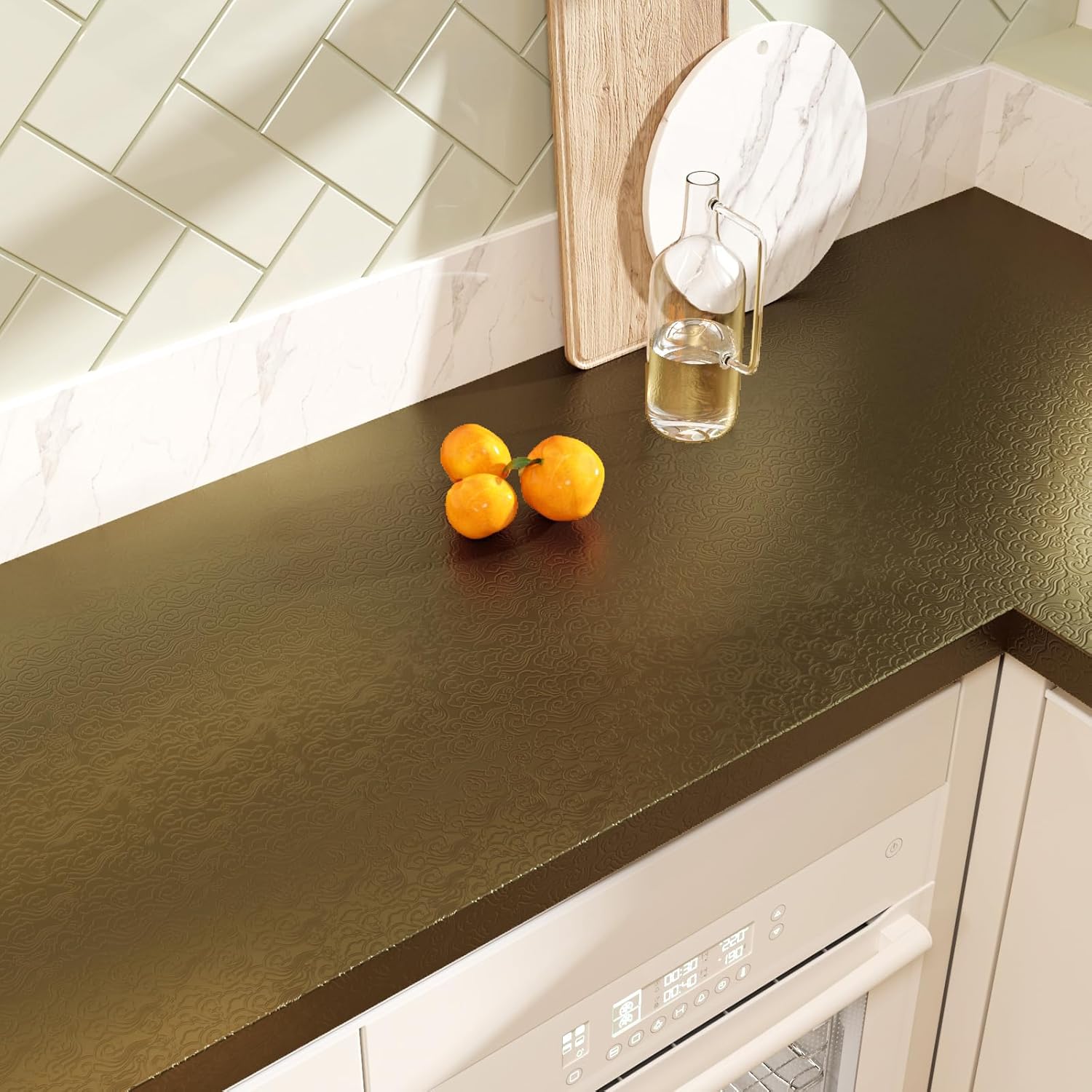 Gold Auspicious Clouds Wallpaper Peel And Stick Glossy Textured Metallic Wallpaper Vinyl Wrap Prepasted Luxury Golden Embossed Contact Paper For Furnitures Removable Wall Paper 11.8"X118"