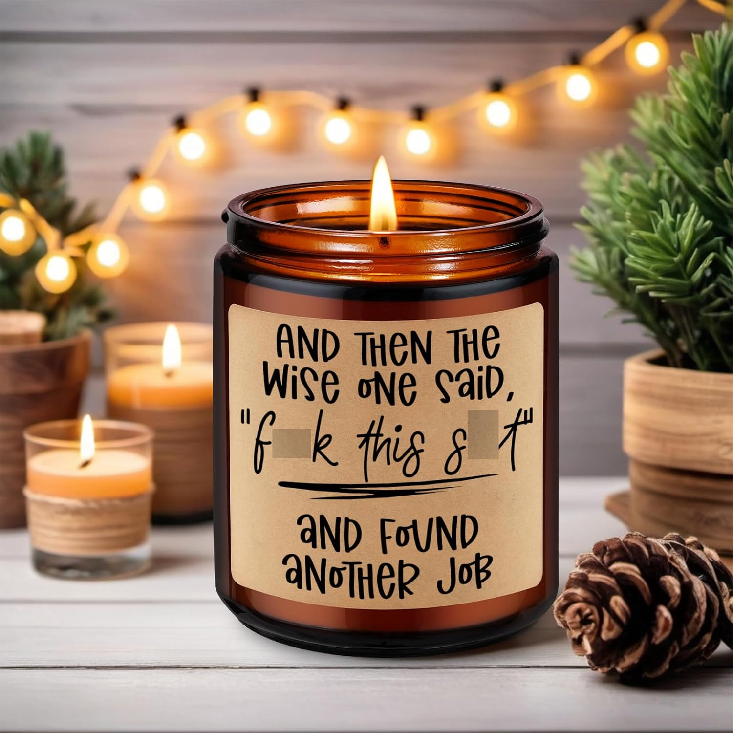 Scented Candles, Quit Job, Congratulations New Job Gifts For Women, Men - Funny Coworker Leaving Gifts For Women, Farewell, Going Away Presents For Coworker, Boss, Congrats On Newly Work