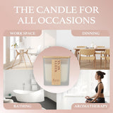 Scented Candle, 7.04 Oz White Musk Aromatherapy Candle, Natural Soy Wax With Wooden Wick, Candles For Home, 45 Hours Burn Time, Scented Jar Candle Gifts